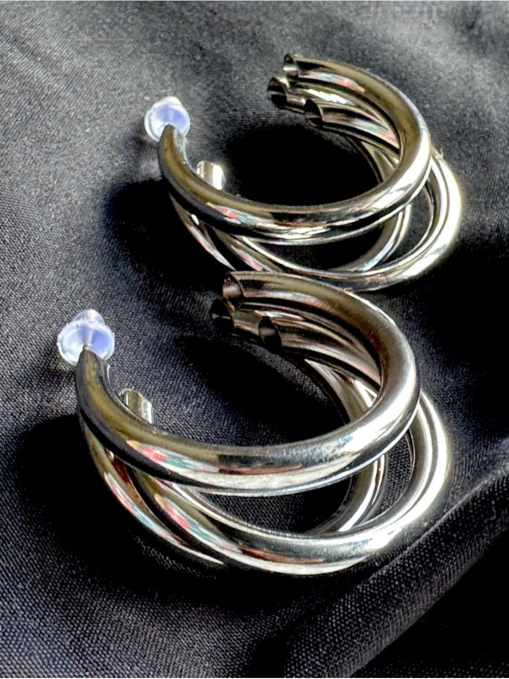 ❤️Classic Silver Triple-Hoop Earrings Set Women's Jewelry Jewelry Workwear